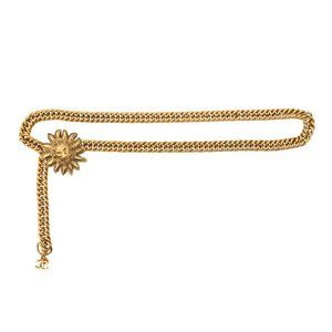Chanel Sun Lion Head Medallion Chain Belt